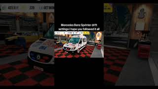 Mercedes Benz Sprinter drift settings (No audio) #cpm #cpmphilippines #mercedesbenz #sprinter