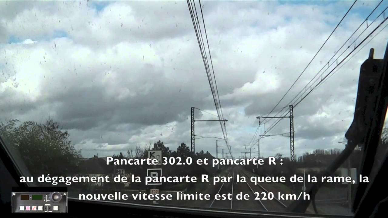 En cabine du TGV atlantique du Futuroscope à Maillé