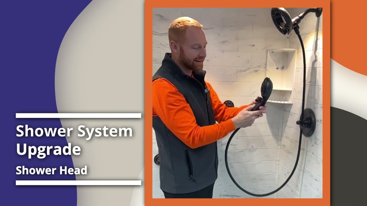 Chris of Windows Direct USA explains unique shower head.