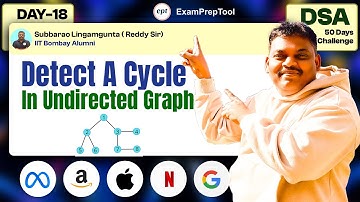 Detect Cycle in an Undirected Graph || Day -18 DSA Challenge  #dsa #coding #ept #leetcode