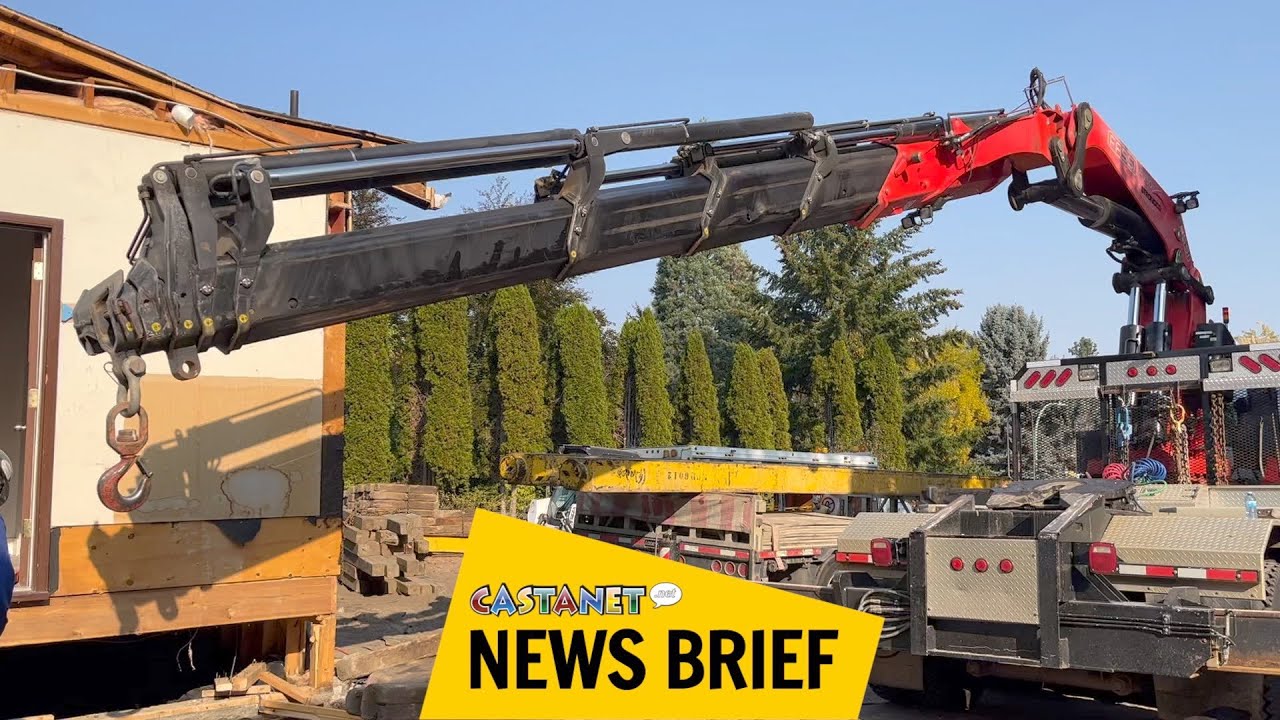Coldstream Lottering House moves from Kelowna to Coldstream - YouTube