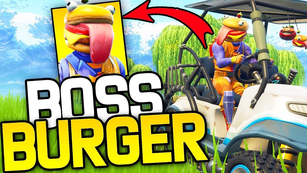 NOUVEAU SKIN *BOSS BURGER* SUR FORTNITE BATTLE ROYALE !