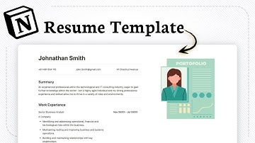 How to add a Resume Template in Notion
