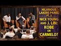 Hilarious Lakers Panel (PT. 3): Nick Young Asks Jeremy Lin, Carmelo Or Kobe?