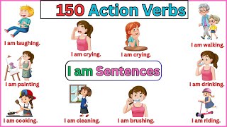 150 Action Verbs In English With Sentences | Action Verbs For Beginners | Daily Sentences