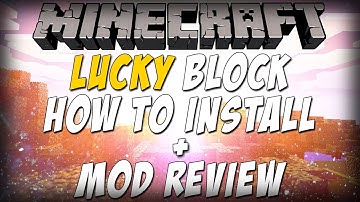 Minecraft Mod Review And How To Install: Lucky Block Mod (Drops Items, Spawns Mobs & More)