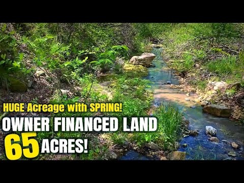 Large 65 Acre Tract w/ SPRING for only $1,500 Down - Owner Financed Land for Sale