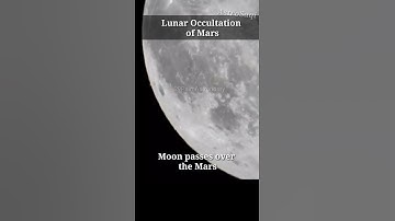 Moon passes over the Mars, Lunar Occultation December 2022