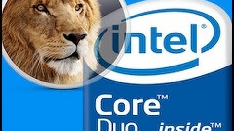 Installing Lion on Core Duo