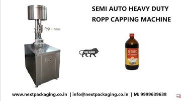 Semi-Auto Ropp Capping Machine | Semi-Auto Roll On Pilfer Proof | Metal Cap sealing Machine