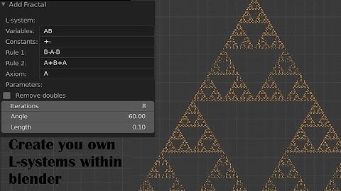 L-system add-on for blender
