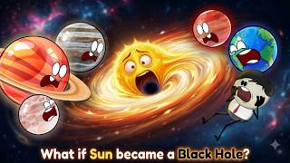 What if Sun became a Black Hole? | #aumsum #kids #science