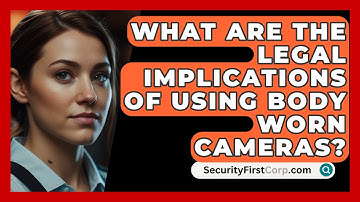 What Are The Legal Implications Of Using Body Worn Cameras? - SecurityFirstCorp.com