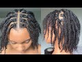 Loc Retwist WITHOUT Palm Rolling | How to Retwist Your Own Locs!