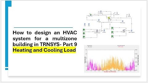 How to design an HVAC system for a multizone building in TRNSYS- Part 9 - Heating and Cooling Load