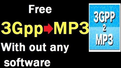 how to convert 3GPP format file to MP3 format without downloading any software
