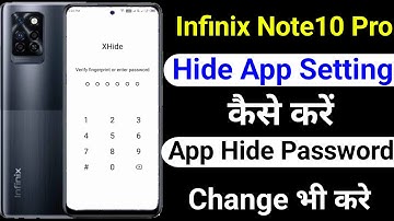 Infinix Note 10 Pro App Hide Setting | How To App Hide Setting Infinix Note 10 Pro