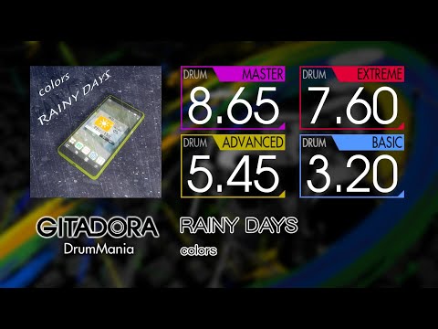 【GITADORA】 RAINY DAYS (MASTER ~ BASIC) Drum