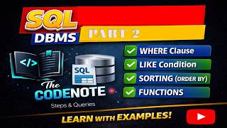 SQL WHERE Clause, ORDER BY & Functions Explained | Full Beginner Guide 🚀