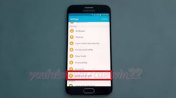 Android Lollipop : How to Enable or disable Auto Back up Data on Samsung Galaxy S6