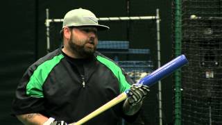 X Bat Maple Wood Softball Bat: SB59 Natural/Royal Slow Pitch