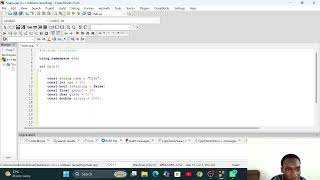Declaring and initializing constant variables