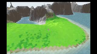 Godot ASCII 3D shader: Bonfire using Arabic glyphs, perf improvements , grass visual regression