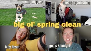 SPRING CLEANING *Motivation* | Organization, Room Refresh, and May Reset - Budget, Goals etc.