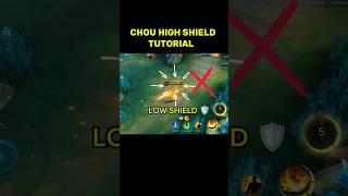 Chou High Shield Tutorial #mlbb #tutorial