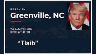 TRUMP RALLY GREENVILLE NC - Rashida Tlaib