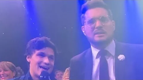 I sang That’s Life with Michael Bublé tonight (Lanxess Arena Cologne)