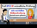 ( Full ) DTZ B1 mündliche Prüfung | sich vorstellen &amp; Bildbearbeitung &amp; Gemeinsam etwas planen