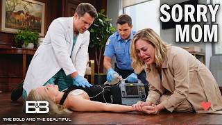 Brooke suffered a heart attack when learned that Hope was Logan's designer Bold & Beautiful Spoilers