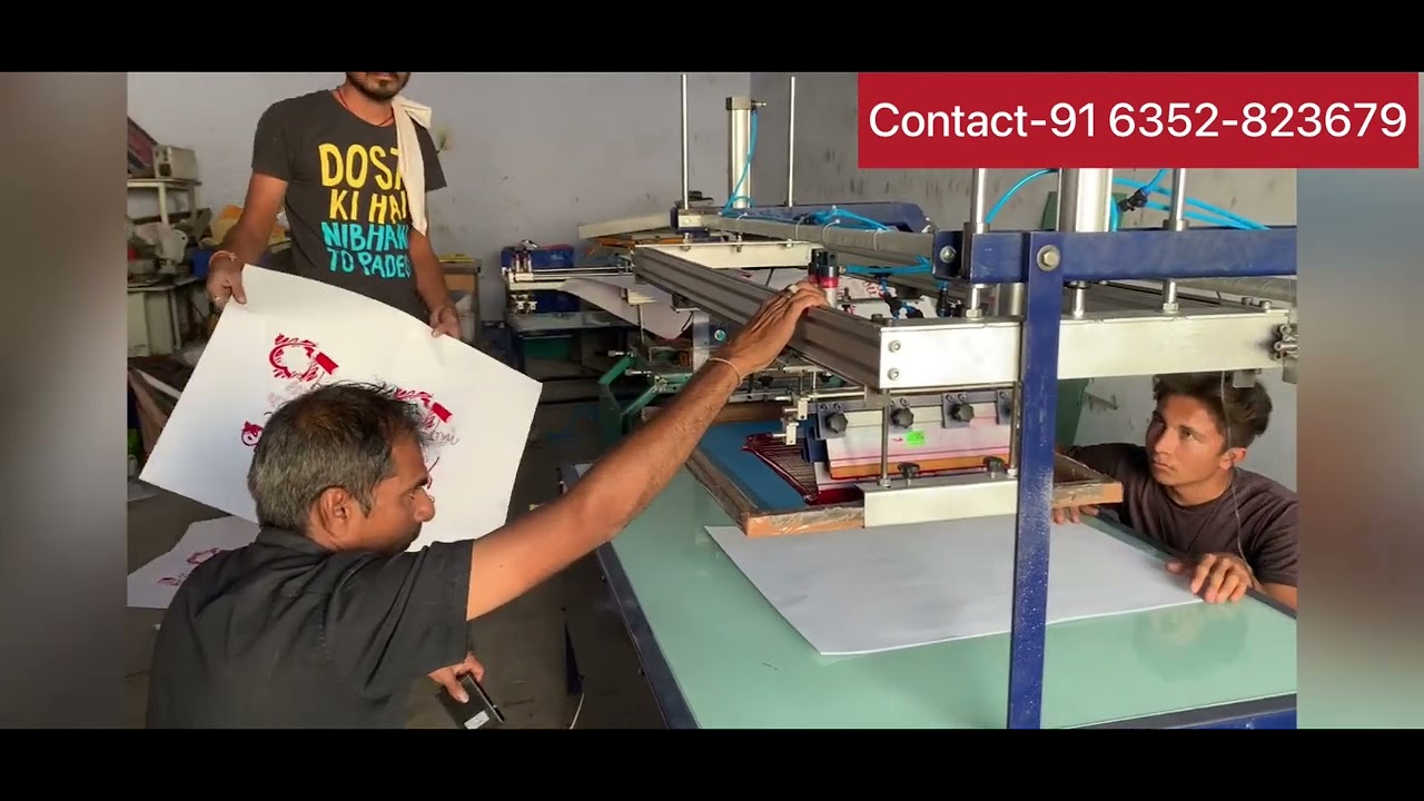 36*48 screen printing machine YouTube