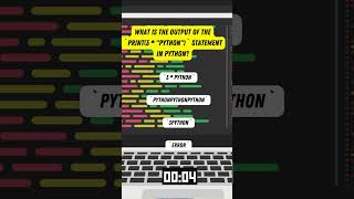 Famous Python trivia 83 #shorts #datascience #python #pythonprogramming Profile