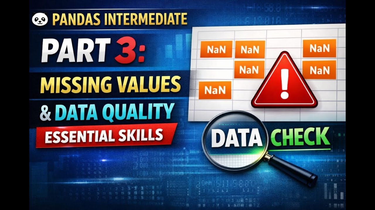 Pandas Intermediate Part 3 | Handling Missing Values & Data Quality (Real-World)