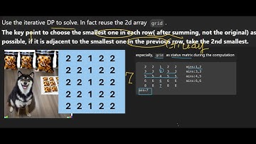 C++貪婪與DP動態規劃解Leetcode 1289  Minimum Falling Path Sum II