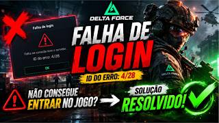 COMO RESOLVER O ERRO DE CONEXÃO DELTA FORCE PC/MOBILE FALHA DE LOGIN#deltaforce #deltaforceguide