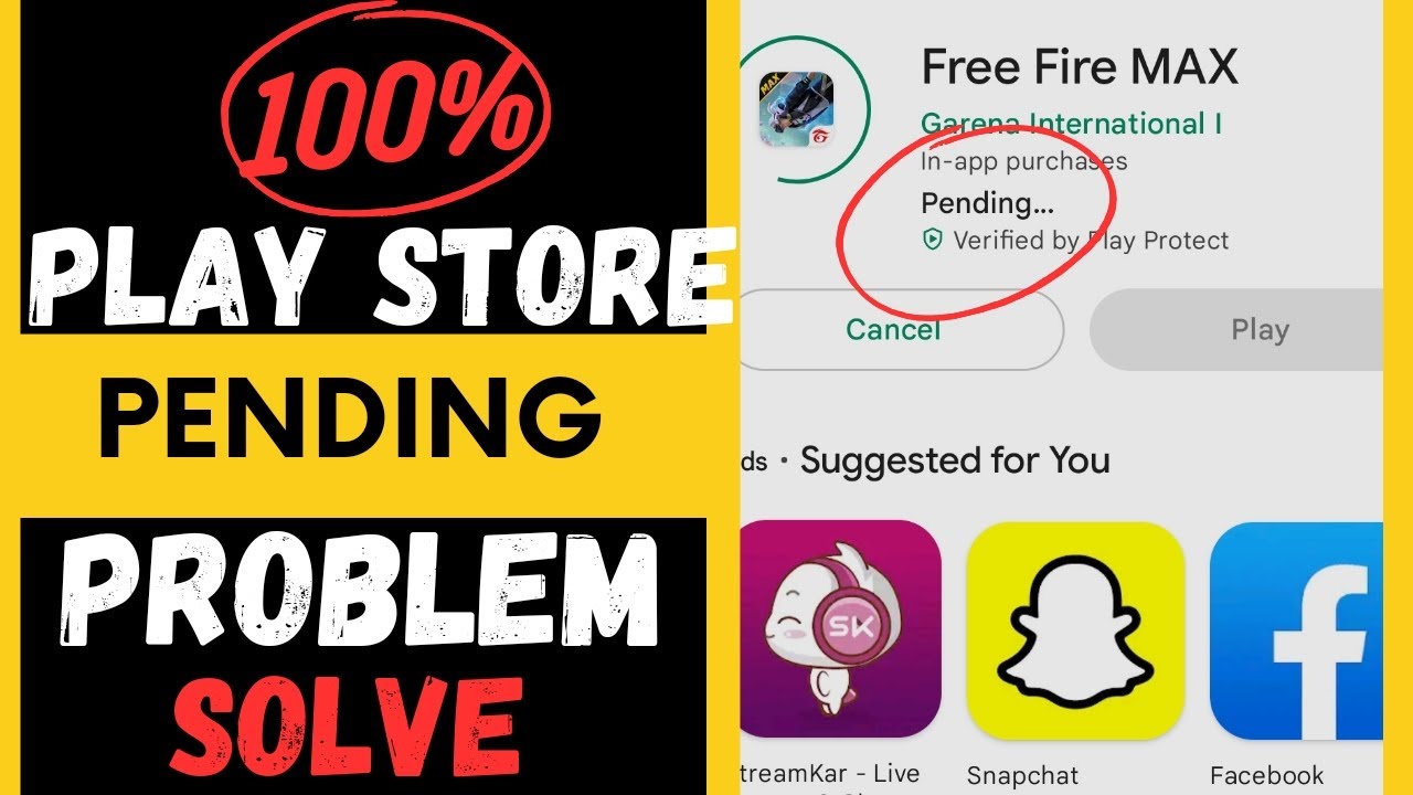 How To Fix Play Store Pending Problem How To Solve Pending Problem In play-store-download-pending-solution