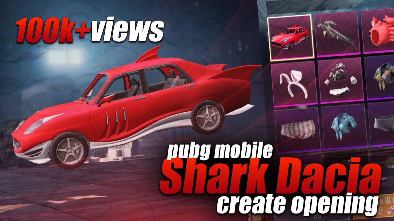 [ PUBG MOBILE ] SEASON 8 - SHARK DACIA LUCKY CRATE OPENING