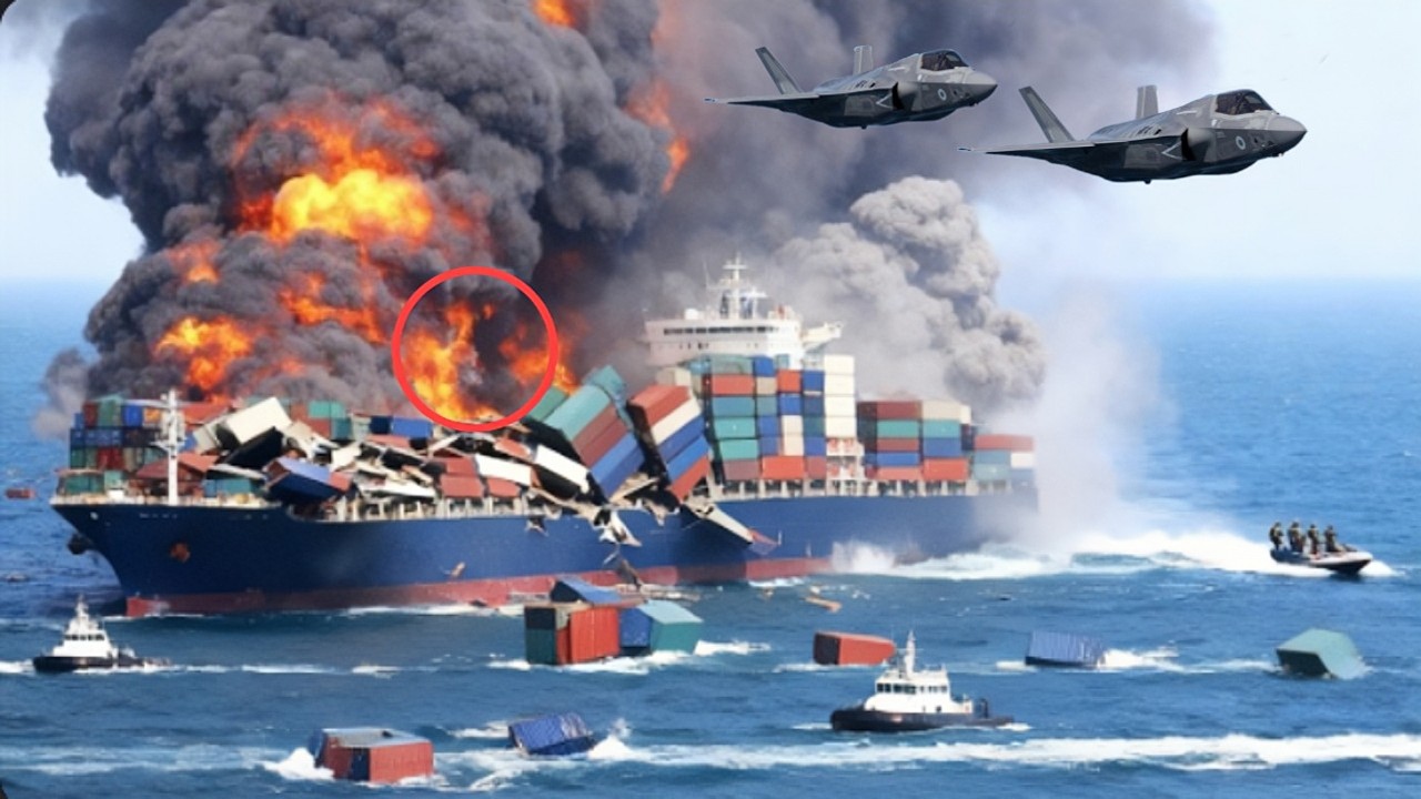 1 HOUR AGO! US F-35 jets DESTROY a secret North Korean missile shipment to Russia