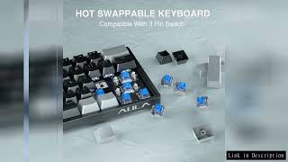 AULA F3261 61 Keys Wired Mechanical Keyboard Hot-swap Gaming Keyboard Custom Software for Tablet Lap