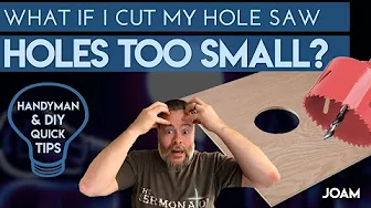 Oops, I Cut My Hole Saw Hole Too Small! 3 Easy Ways to Fix It - DIY Quick Tips