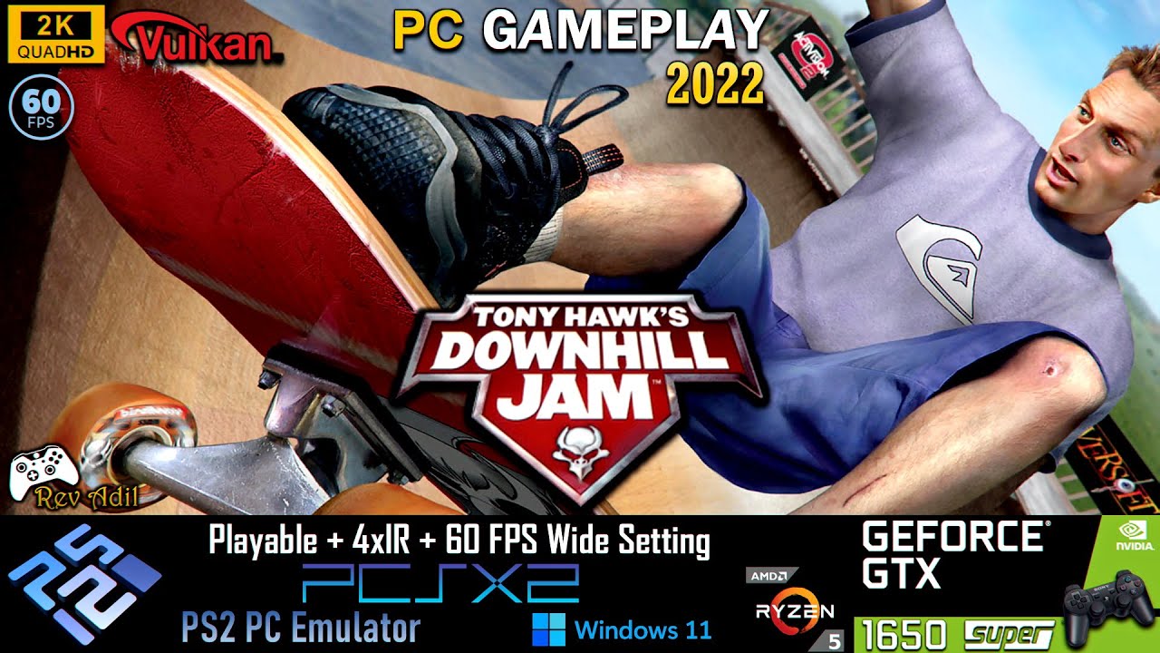 Tony Hawk´s Downhill Jam PS2 ISO + GAMEPLAY (PT-BR) PCSX2 