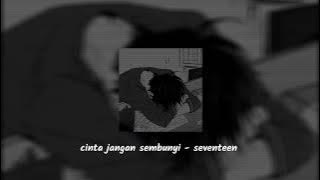 cinta jangan sembunyi ( slowed reverb ) - seventeen