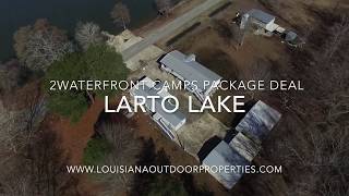 Two Waterfront Camps Package For Sale On Larto Lake