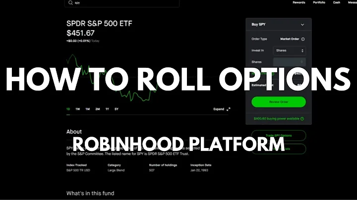 HOW TO ROLL OPTIONS ON THE ROBINHOOD PLATFORM 2022