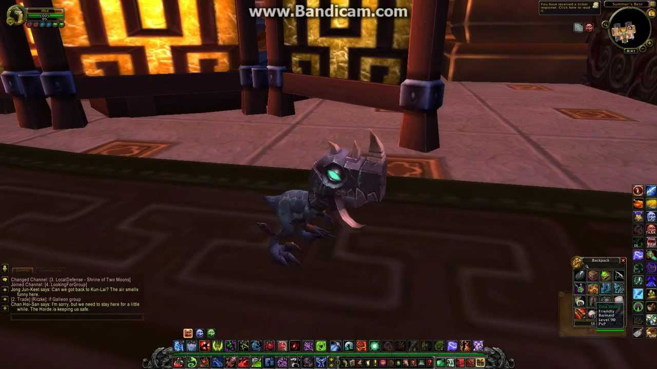 World of warcraft Zandalari Anklerender battle pet! 5.2