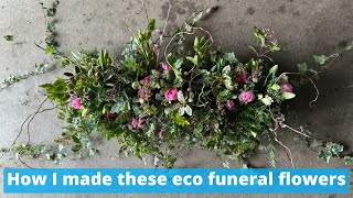 How I create this funeral tribute with all British grown flowers in January