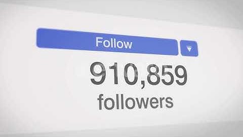 Followers Counter Bar | Motion Graphics - Envato elements